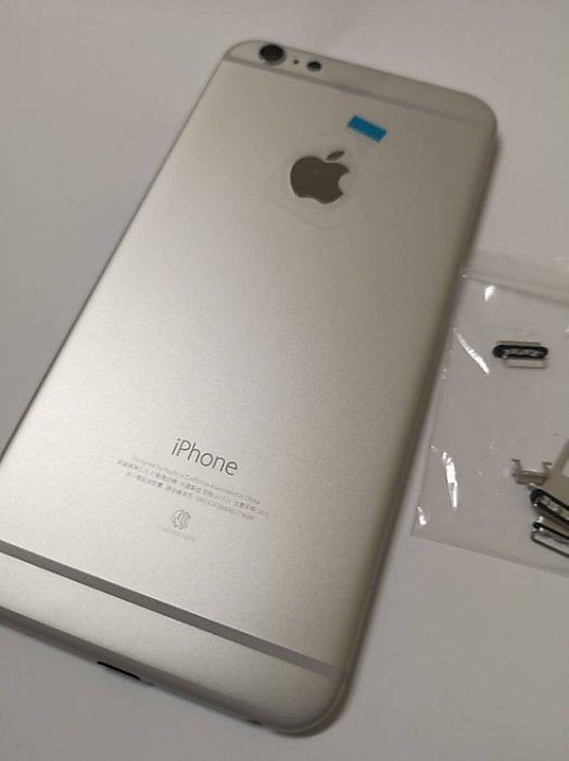 【原廠背蓋】Apple iphone 6PLUS 原廠背蓋 背殼 贈手工具 (含側按鍵) - 銀色原廠規格