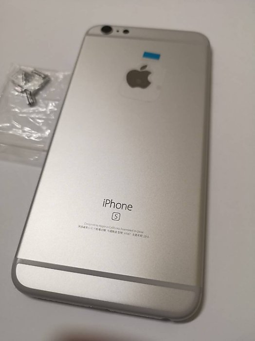 【原廠背蓋】Apple iphone 6SP 原廠背蓋 背殼 贈手工具 (含側按鍵) - 銀色原廠規格