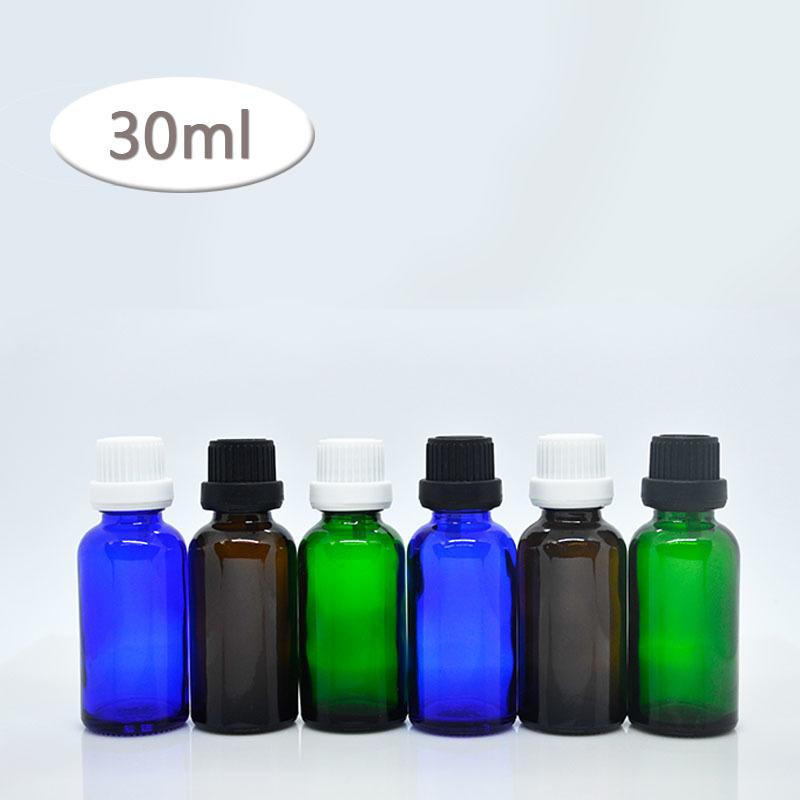 空瓶空罐 化妝保養品分類瓶 遮光精油瓶 3色黑白大頭蓋玻璃分裝瓶-30ml