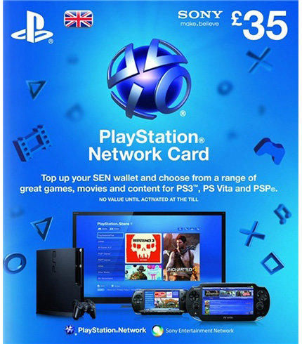 【35】英鎊點數 充值卡索尼 Playstation Network PSN 35₤ Card SONY PSV PS4