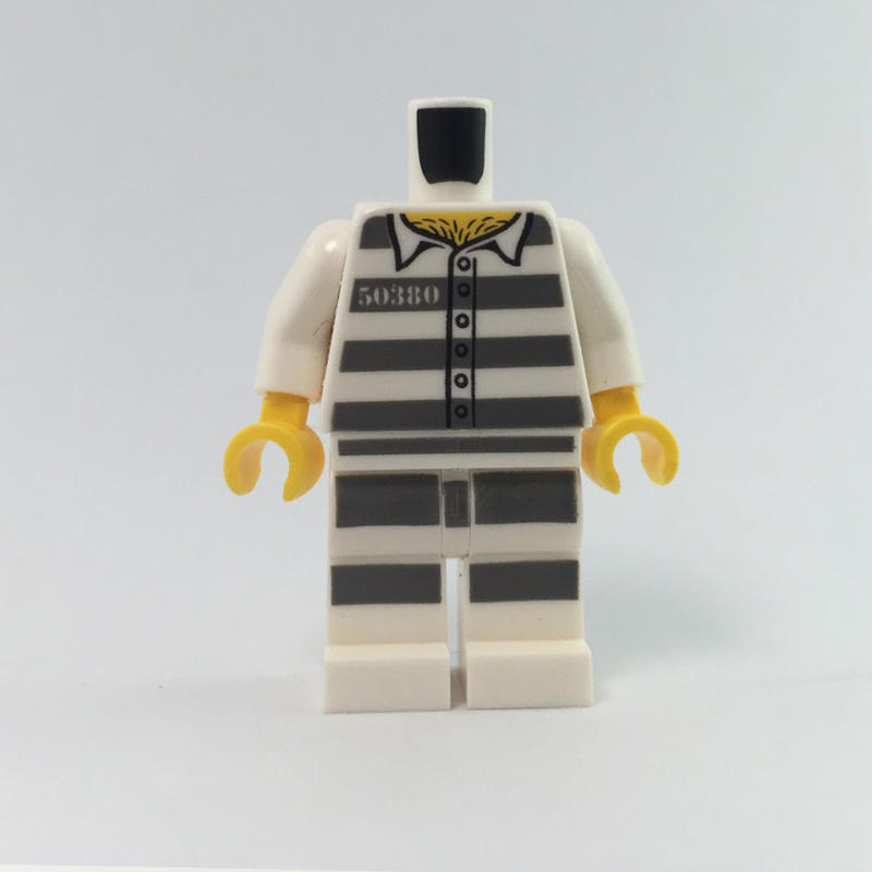 樂高王子 LEGO 60174 CITY 山地警察總部 犯人 囚犯 身體+腳 973px432c01 (A-157)缺貨