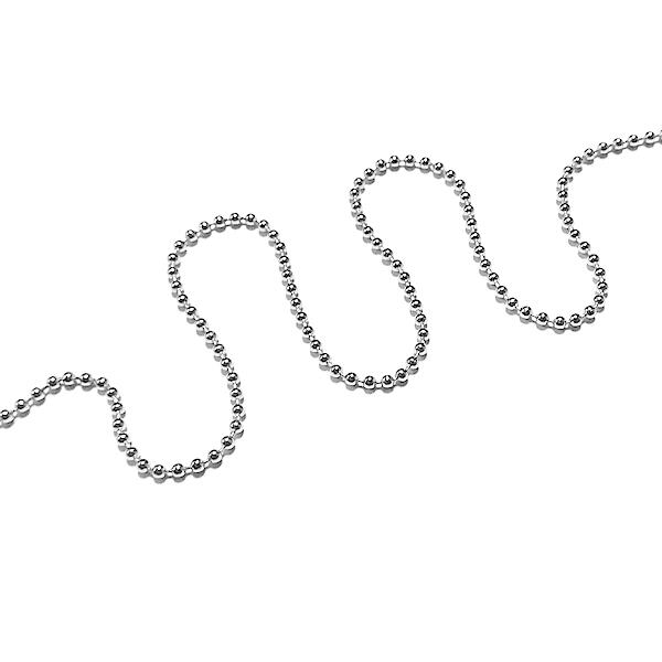 【姆指媽媽】2.4mm寬 不鏽鋼 珠鍊 耐用抗生銹 珠鏈 不銹鋼 鍊 鏈 鍊子 鏈子 圓珠鍊 圓珠鏈 (10公分6元)