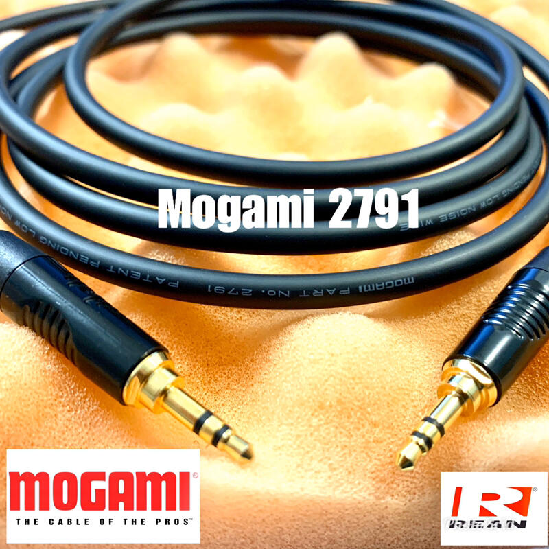 Mogami 2791/2549 +REAN 3.5MM  音源線 耳機升級線