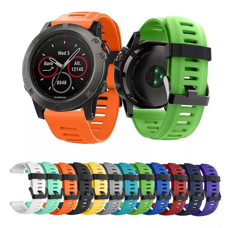 佳明Garmin Fenix 3 hr 手錶硅膠錶帶 fenix5x 18色配件運動款手錶帶