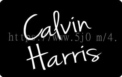 Calvin Harris 凱文哈里斯 卡貼 貼紙 / 卡貼訂製
