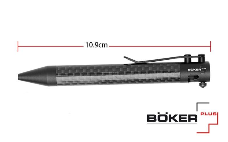 [刀光劍影]~世界品牌BOKER- PLUS CID CAL.50 CARBON ''槍瑣式碳纖筆