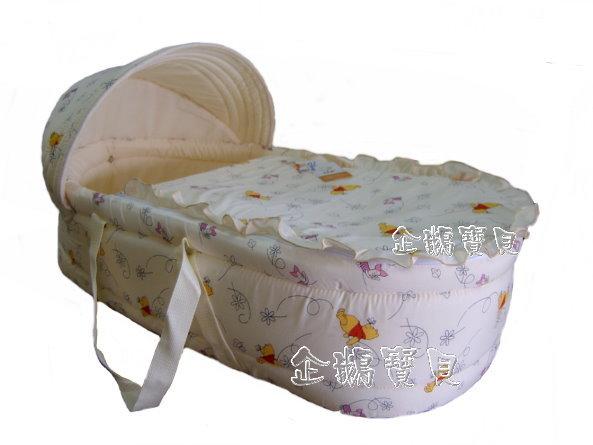 @我嘉寶貝@Disney小熊維尼初生嬰兒手提睡籃.可當睡箱/外出提籃 *台灣製*