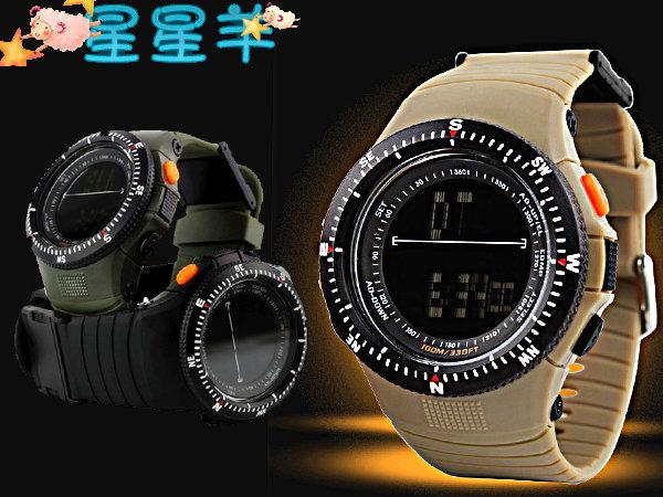 【WW017】韓國型男軍用造型手錶 / 防水錶 / 軍錶 / LED 電子錶 對錶 男錶 女錶 ★星星羊★