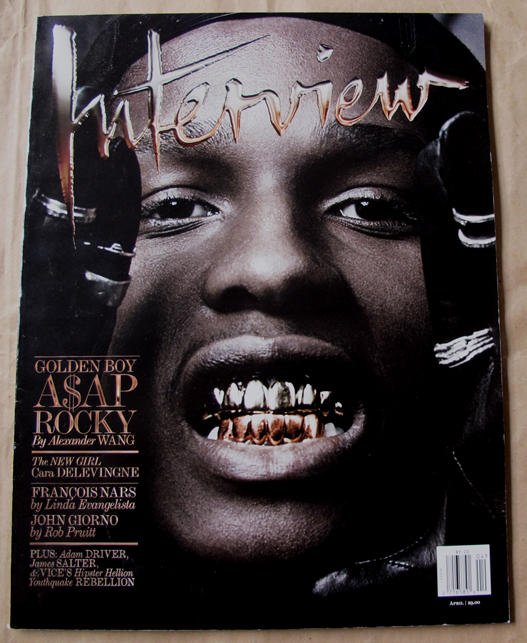 歐美流行文化雜誌 Interview 13年4月號 : A$AP Rocky 
