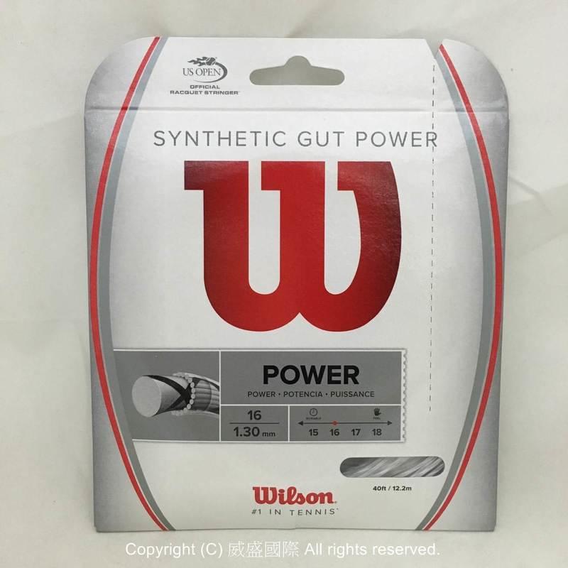 【威盛國際】 WILSON 網球線 Synthetic Gut Power 16 尼龍線