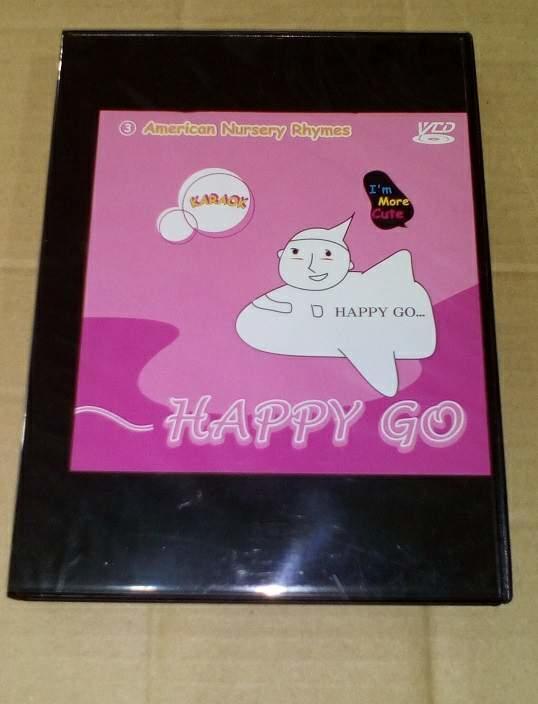 HAPPY GO美語童謠專輯3全新正版VCD拼雙語教學要從唱英文童謠開始(動畫很讚)日字櫃21