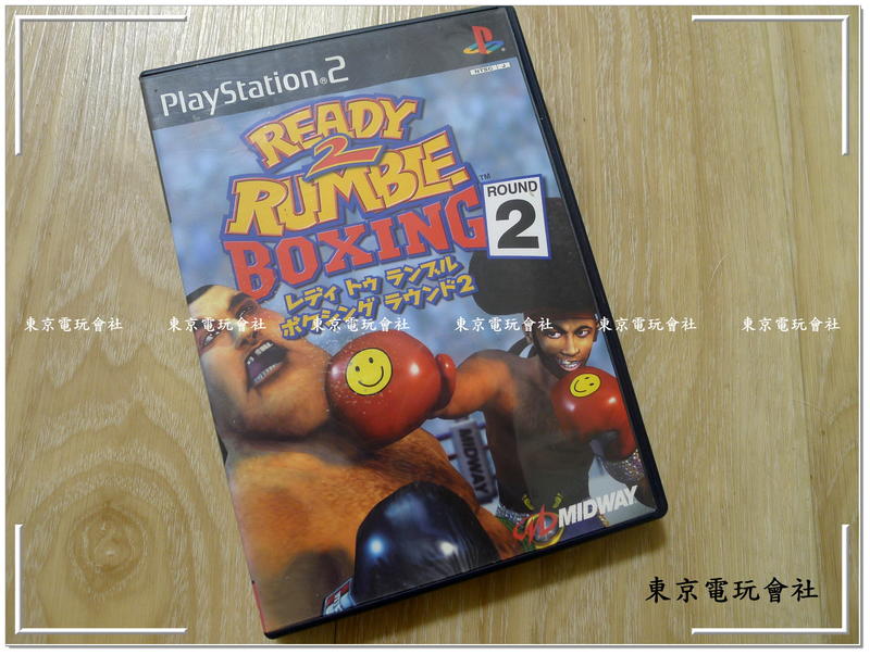 現貨~日版『東京電玩會社』【PS2】爆烈拳擊2 Ready 2 Rumble Boxing~經典名作~盒書完整~讀取正常
