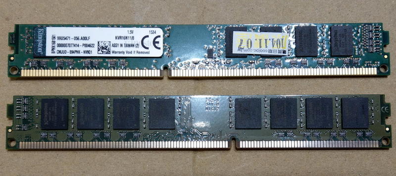 金士頓 Kingston DDR3 1600 8G 記憶體 - 原廠終生保固
