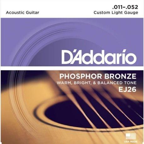 【華邑樂器36267】D''Addario EJ26 民謠吉他弦 (11-52 公司貨DAddario)