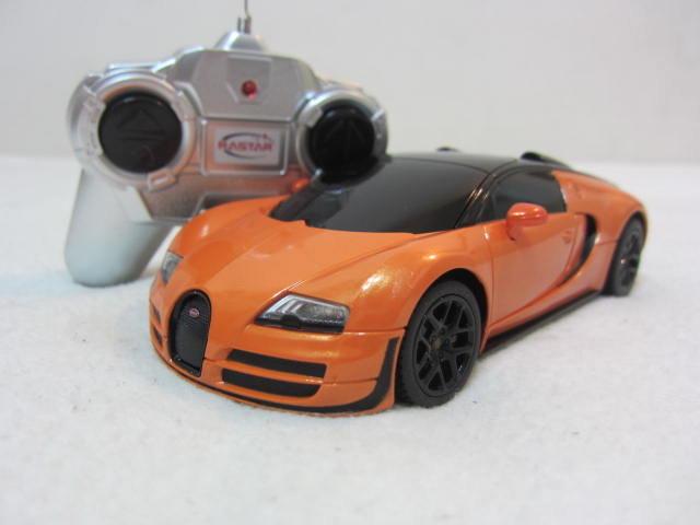 【KENTIM玩具城】1:24(1/24)全新原裝 布加迪Bugatti Veyron 16.4 Grand Sport Vitesse橙色原廠授權RASTAR遙控車