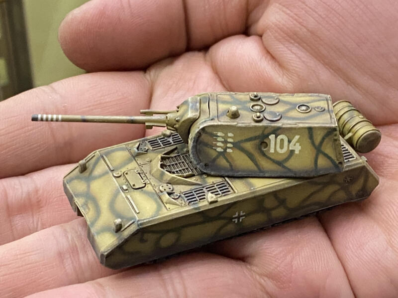 《合購優惠中》MAUS 德軍 鼠式 超重型 兩輛 坦克 比例 1/144 完成品 威龍 Dragon