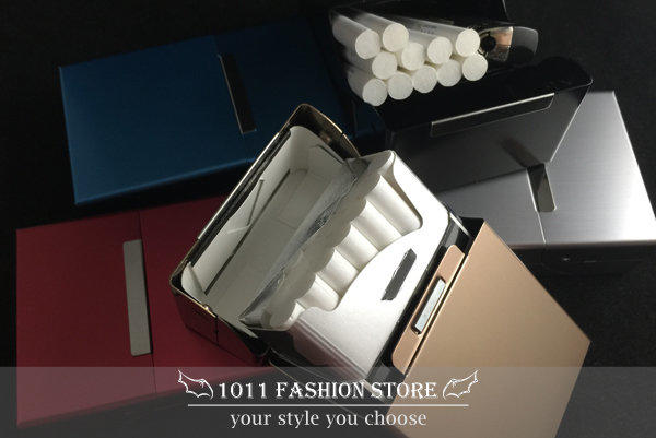 全新 金屬鋁製 磁扣式 上掀蓋 菸盒 / 香煙盒 / 名片盒 ( 媲美 zippo 煙盒 / 菸盒 材質 ) 20支裝