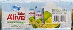 美兒小舖COSTCO 好市多 ～韓國東遠Denmark Take Alive 柚子風味乳酸菌飲料200mlx24 入