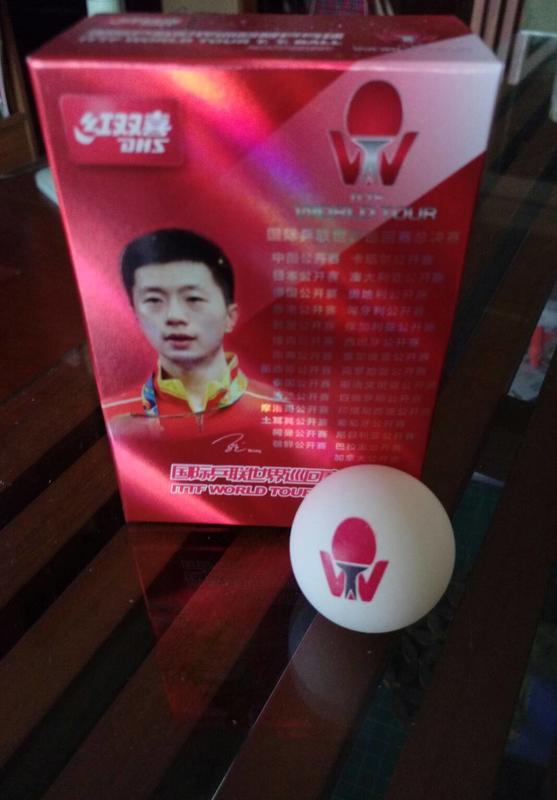 [阿丹桌球] 紅雙喜40十塑料球, 三星比賽球,馬龍最新球.白色,6粒一盒,140元.