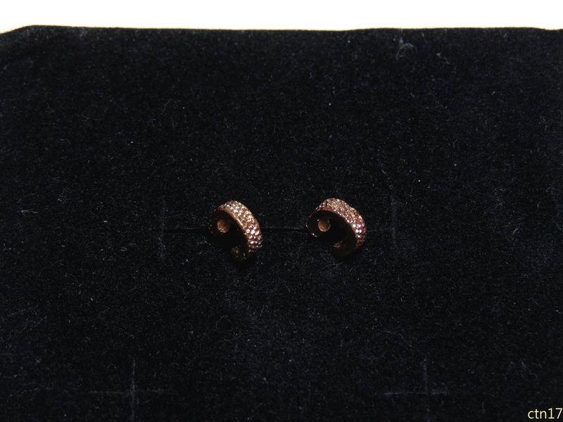 [杏芙飾界]合金 電鍍玫瑰金 可愛卡通 小型 耳針耳飾 耳環 017~024