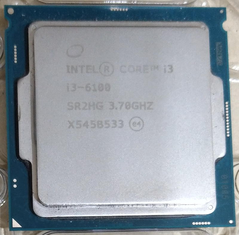 Intel core 六代/七代 i3-6100 7100 CPU (1151 腳位) 無風扇