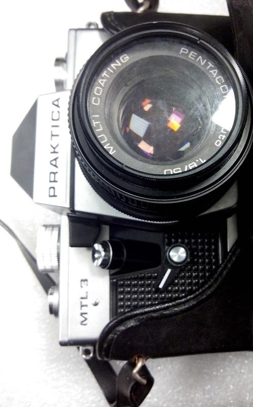 復古Praktica MTL3 鏡頭 Pentacon MC F1.8/50mm 含皮殼 （未測試當收藏/裝飾品)