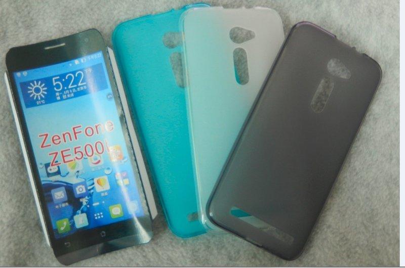 專用 Asus Zenfone 2 果凍套 ZE500cl ZE500ml 果凍套 5"軟質保護套 註明顏色(霧面果套