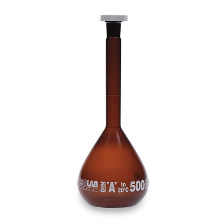 『德記儀器』《ISOLAB》茶色量瓶 A級 Flask,Volumetric,Class A,Amber