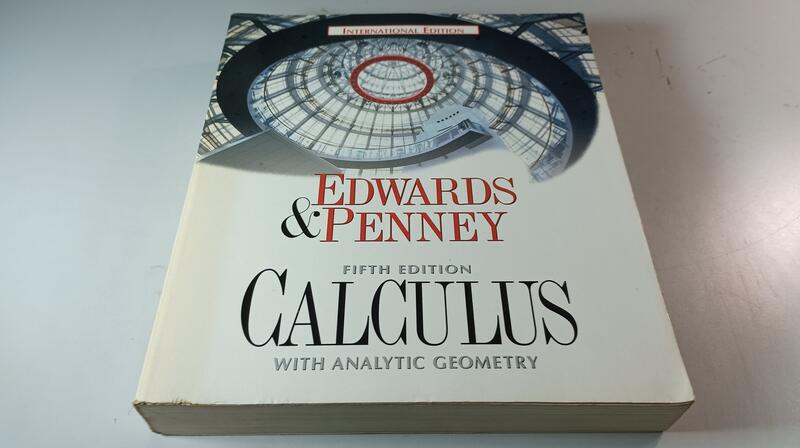 *惜福二手書雜貨店* EDWARDS&PENNEY CALCULUS 微積分 附解析幾何(第5版) c. B05上 | 露天市集 | 全台最大 ...