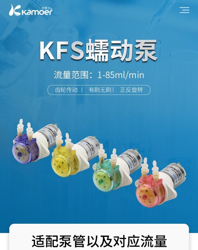 ☆.:*工程貓【KFS微型水泵】小型蠕動泵12v直流恆流泵KFS微型水泵