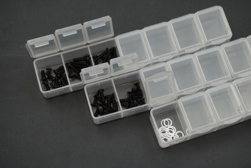 尼克模型KOSWORK 多用途7格零件收納盒(3入) KOS32117 小藥盒整理盒螺絲盒電子元件盒美甲飾品耳環材料收納