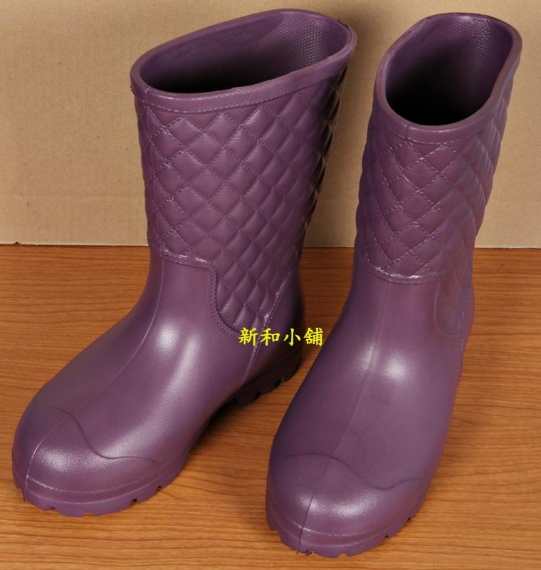 【新和小舖】鈴木牌 LM-603 超輕型女用雨鞋 ﹝雨靴﹞ ﹝防水鞋﹞ 紫色 特價340元