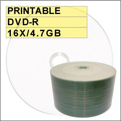 PRINTABLE DVD-R 16X 4.7GB 可列印式空白光碟片 50片