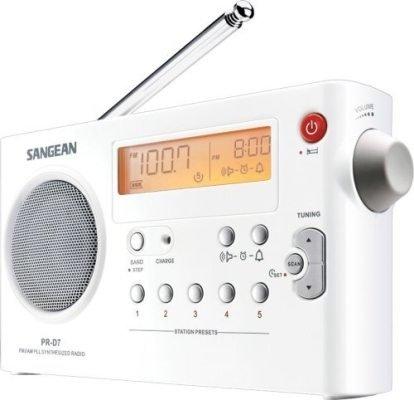 可自取 現貨特價 視聽影訊-山進 SANGEAN PR-D7 二波段數位式充電收音機-鬧鐘功能-公司貨