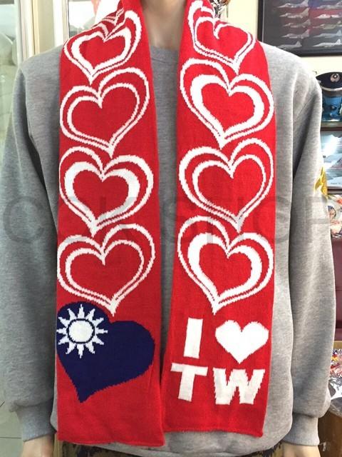 《CCK SHOP》幸福台灣 經典台灣 媽祖 三款圍巾 保暖圍巾 愛台灣 愛國旗