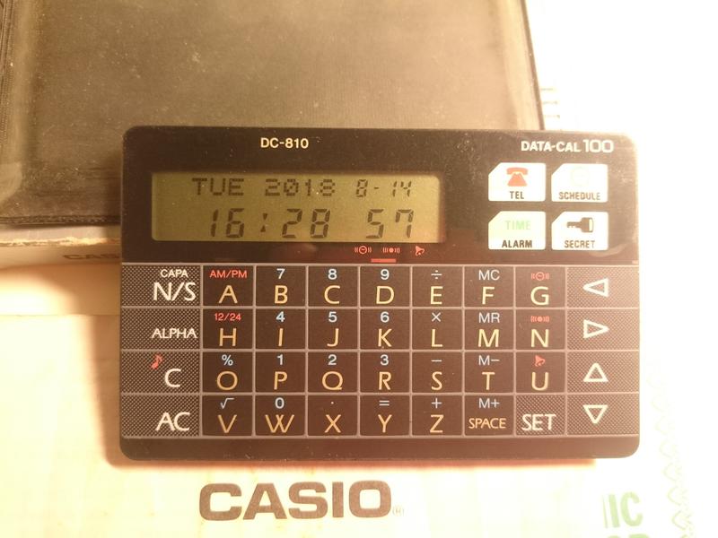 骨董 CASIO DC-810 DATA-CAL100 多功能計算機 電話簿 行事曆