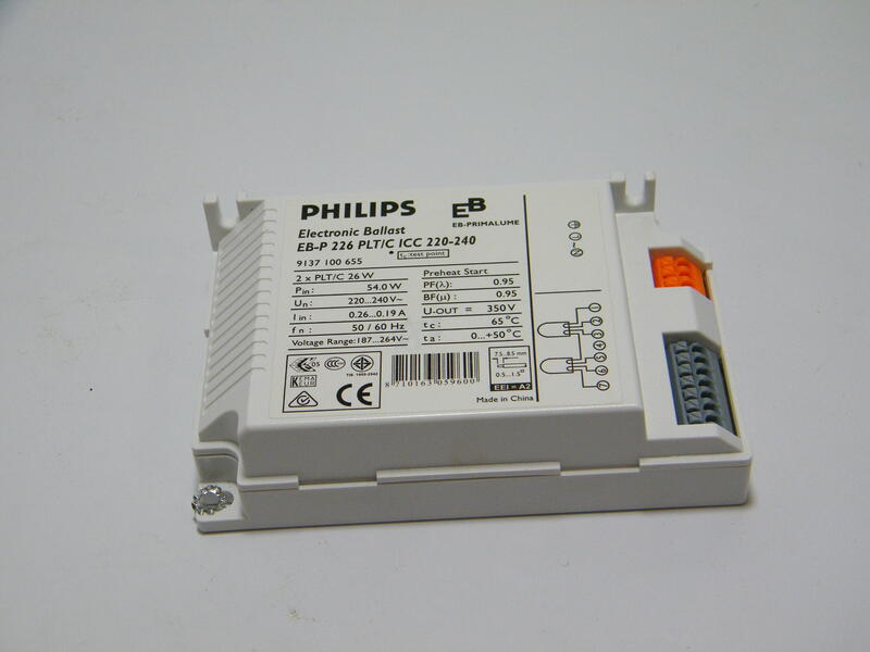 全新庫存 原裝 飛利浦 Philips  220v  26w 2管 PLT PLC 燈管 電子安定器 變壓器