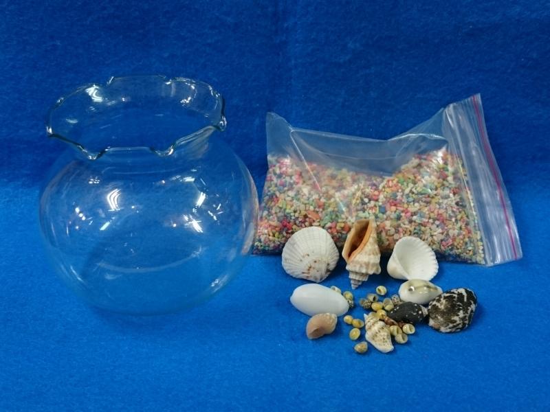 【鑫寶貝】貝殼DIY richard 中魚缸 果凍蠟 DIY套件。一組40元(含砂、臘、貝殼、芯，不包含瓶子