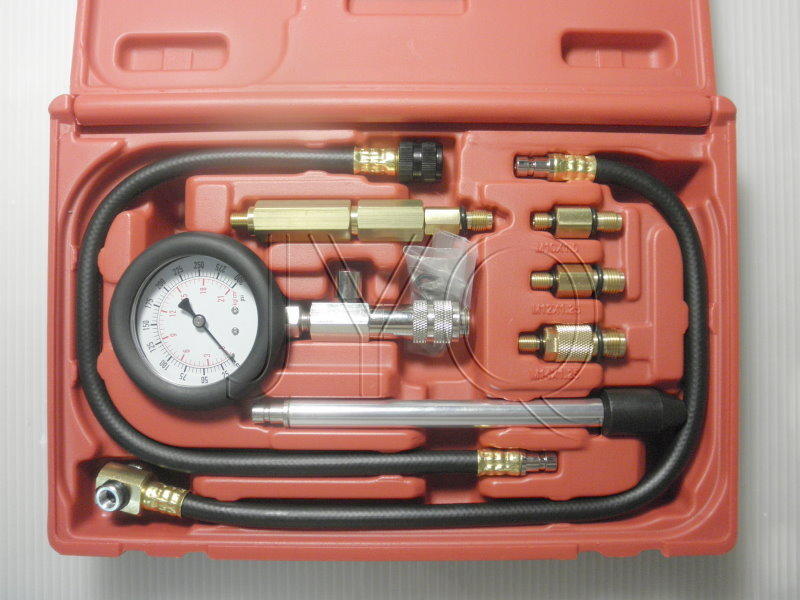 8281 機車工具 汽缸壓力錶 新型 迪爵  專利 美式 汽缸壓力測試組 豪邁 迪爵 氣缸壓力錶組 兩用型 台灣