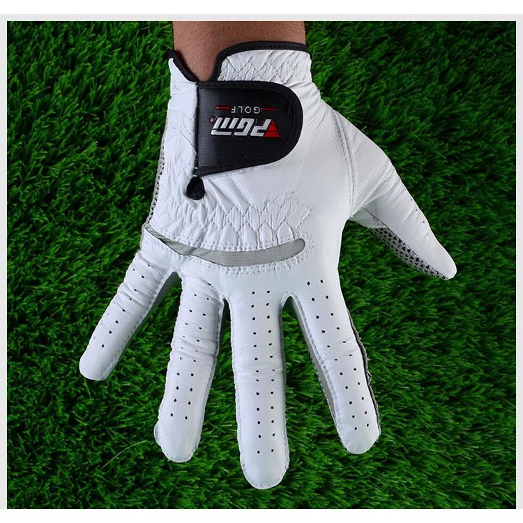 高爾夫球手套 進口小羊皮golf手套 男士真皮手套 單隻 透氣防滑手套ST001