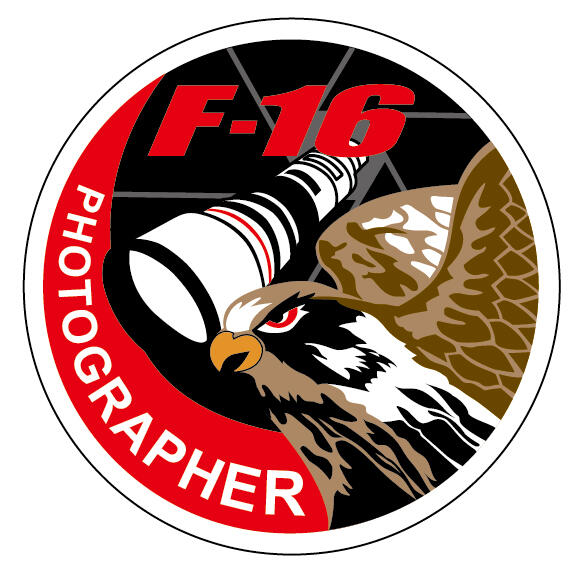 鐵鳥迷*現貨超商*空軍F-16攝影師CANON塑膠防水貼紙