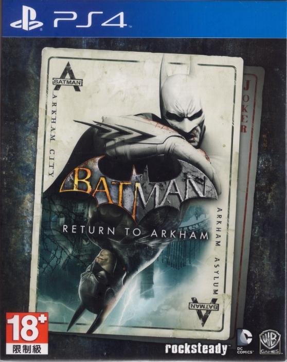 PS4 - 蝙蝠俠：重返阿卡漢 英文版[亞力士電玩]2片裝