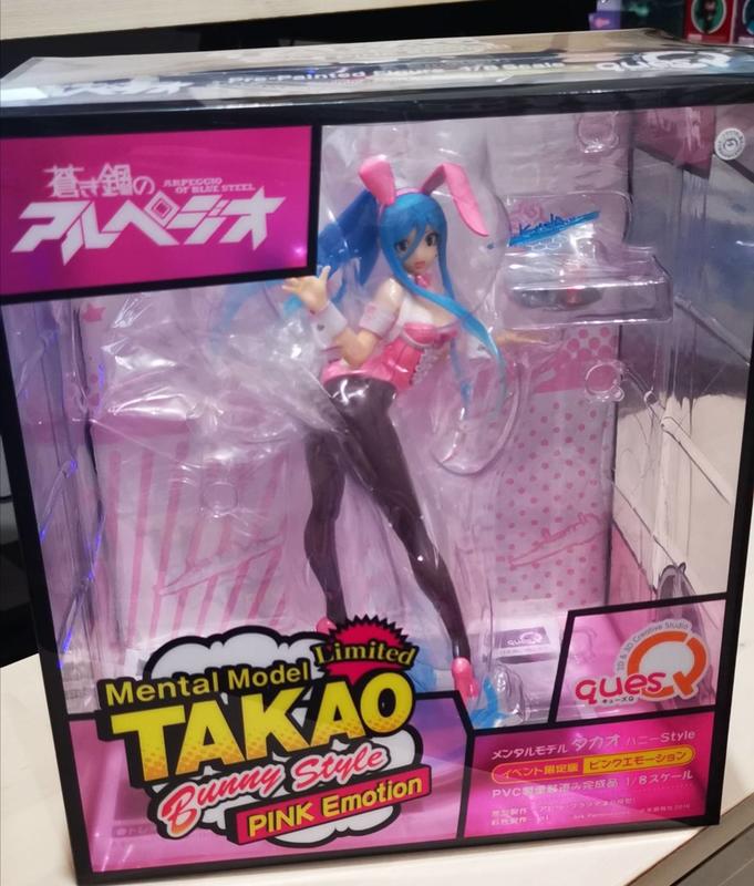 高雄 TAKAO 兔女郎 蒼藍鋼鐵戰艦 重巡洋艦 quesQ 1/8 PVC(藍衣+黑衣+粉衣三隻合售)