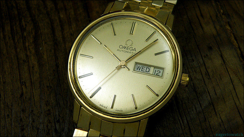  (已售出)Omega Automatic Day/Date 歐米茄20微米鍍金17石自動上鍊星/日期機械錶