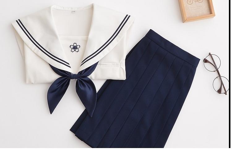 正統JK 關西襟 藍色 日本水手服 學生服 COSPLAY