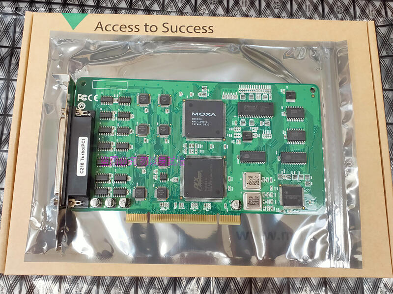 【含稅】全新盒裝 MOXA 台灣摩莎 C218 Turbo PCI 8-port RS-232 智慧型串列通信卡 一年保