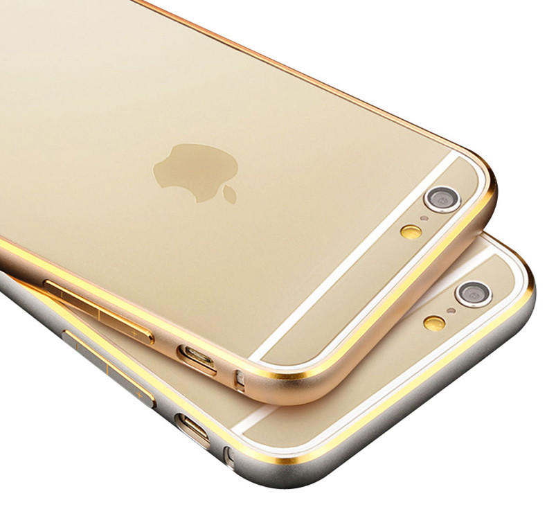 【雙色金邊】批發價  Apple Iphone6 Plus 5.5 弧形雙色金邊 海馬扣 金屬邊框 金屬框 外框