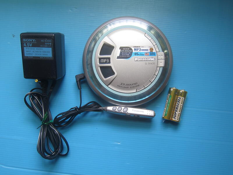 Panasonic SLSX430 MP3 隨身聽 附電源.線控. 超優音質 功能正常…… 露天市集 全台最大的網路購物市集