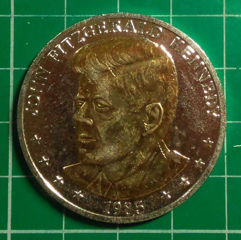 外國 各式代幣紀念章  非錢幣 特價代幣 美國總統甘迺迪 品相如圖 @H1039