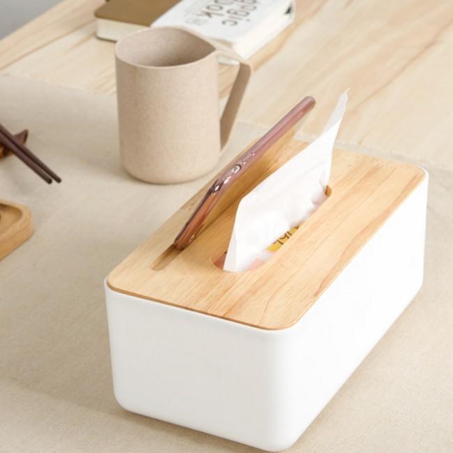 簡約 橡木蓋 手機架 面紙盒 抽取式 面紙 餐巾紙 衛生紙 盒 收納 置物 居家 iphone